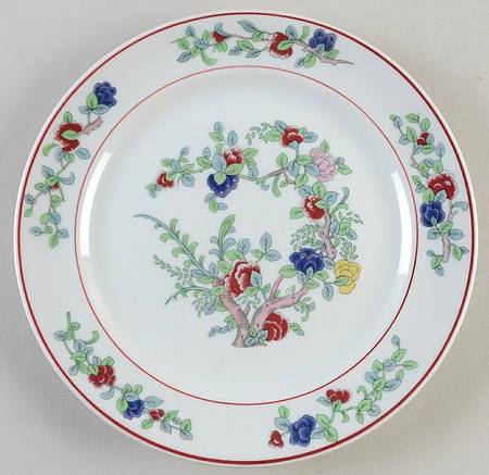 Mandalay (Red Rings) Luncheon Plate