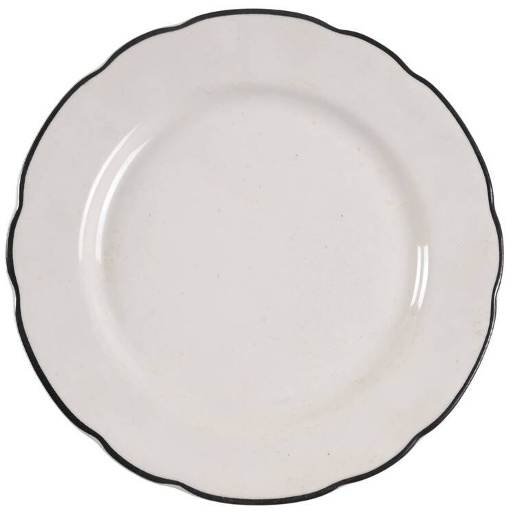 Manhattan Black Luncheon Plate
