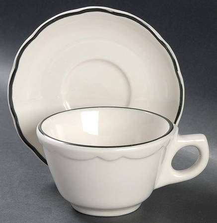 Flat Cup & Saucer Set