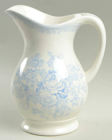 Asiatic Pheasants Blue Pitcher 48 Oz (For Bowl Set)