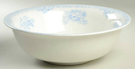 Asiatic Pheasants Blue Pitcher and Bowl Set-48 Oz-Bowl Only