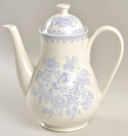 Asiatic Pheasants Blue Coffee Pot & Lid
