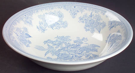Asiatic Pheasants Blue Coupe Soup Bowl