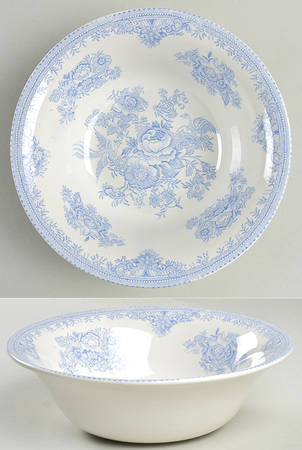 Asiatic Pheasants Blue Bowl for 16 Oz Pitcher and Bowl Set