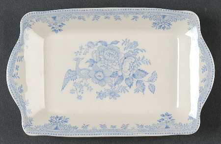 Asiatic Pheasants Blue 8" Rectangular Tray