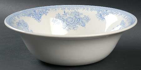 Asiatic Pheasants Blue 8" Round Vegetable Bowl