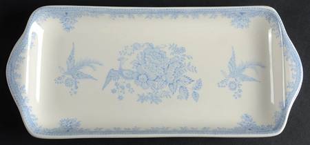 Asiatic Pheasants Blue Large Sandwich Tray
