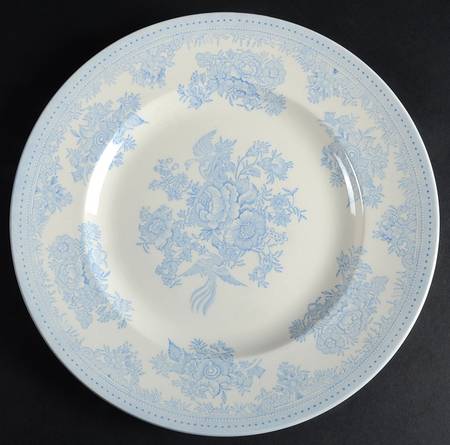 Asiatic Pheasants Blue Large Dinner Plate