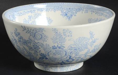 Asiatic Pheasants Blue 8" Chinese Bowl