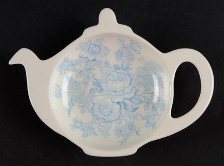 Asiatic Pheasants Blue Tea Bag Holder