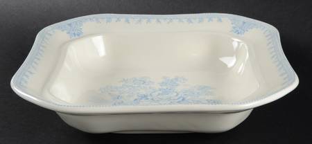 Asiatic Pheasants Blue 9" Square Vegetable Bowl