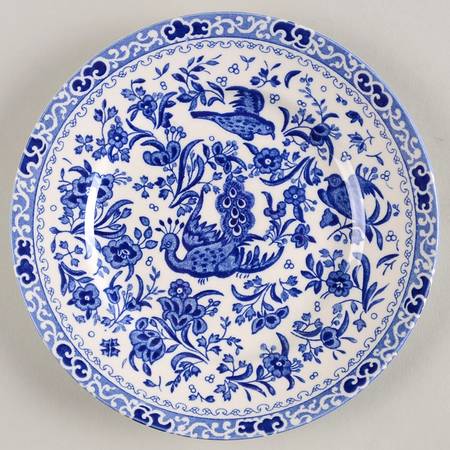 Blue Bird-Regal Peacock Salad Plate