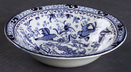 Blue Bird-Regal Peacock Coupe Cereal Bowl