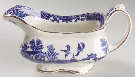 Willow Blue (Gold Trim) Gravy Boat