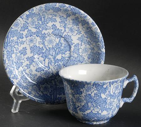 Burgess Chintz Flat Cup & Saucer Set