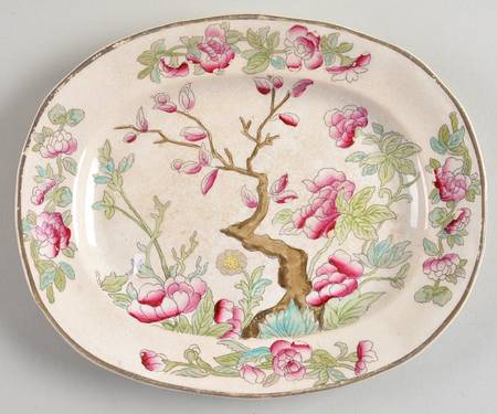 Indian Tree Underplate for Sauce Boat