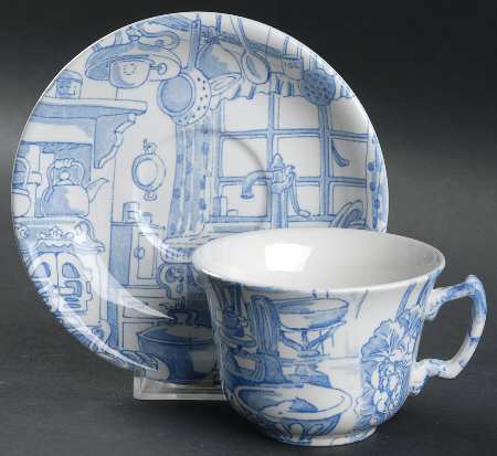 Mathilda's Kitchen Flat Cup & Saucer Set