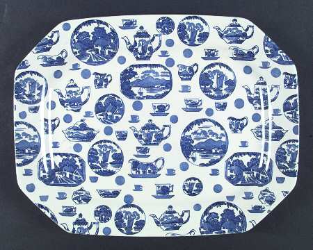 Pictorial Britain 15" Oval Serving Platter