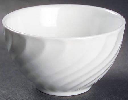 Queen's White Mini Open Sugar Bowl