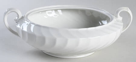 Queen's White Round Vegetable No Lid