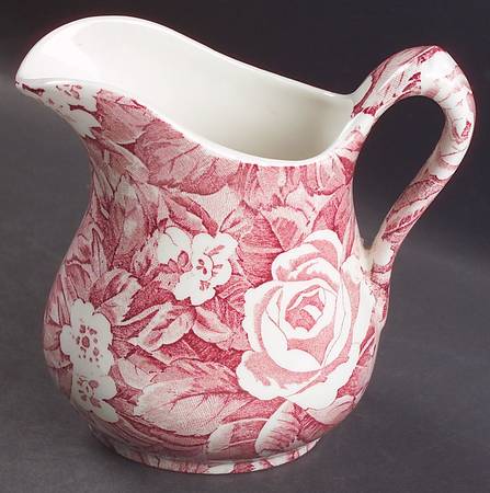 Victorian Chintz Pink 12 Oz Pitcher