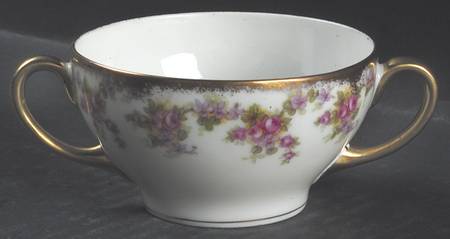 Bridal Wreath Flat Bouillon Cup & Saucer