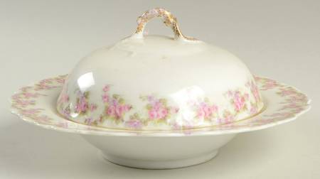 BWD1 Round Covered Butter with Strainer