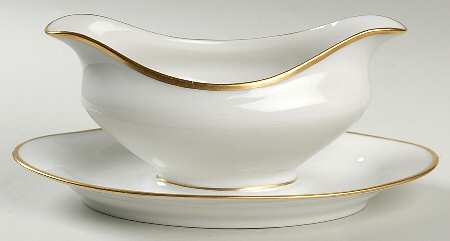 BWD49 Gravy Boat with Attached Underplate