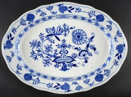 Meissen (Scalloped) 18" Oval Serving Platter