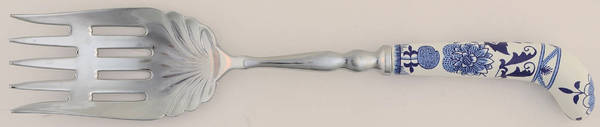 Blue Danube Salad Serving Fork with Stainless Prongs