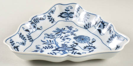 Blue Danube 8" Triangle Candy Dish