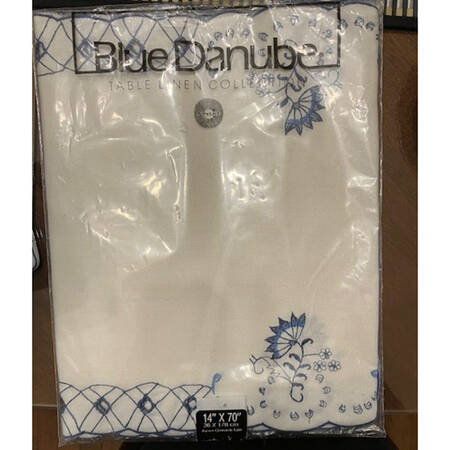 Blue Danube 14" X 70" Cloth Table Runner