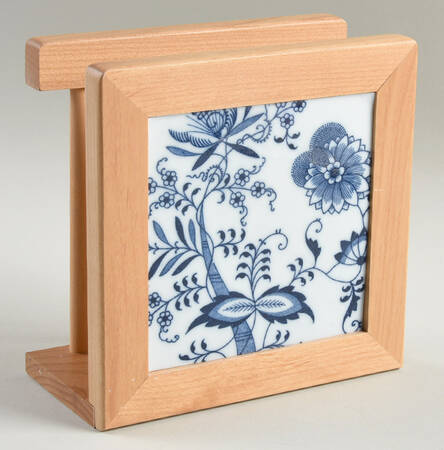 Blue Danube 6 1/8" Natural Wood Napkin Holder  HC