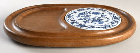 Blue Danube Cheese and Cracker Set, No Dome