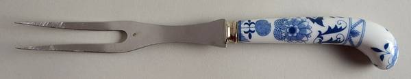 Blue Danube Fork-Carving/Stainless Prongs