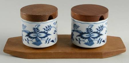 Blue Danube Jam/Jelly & Wood Lids Set w/Tray