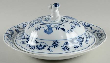 Blue Danube Pancake Dish & Lid