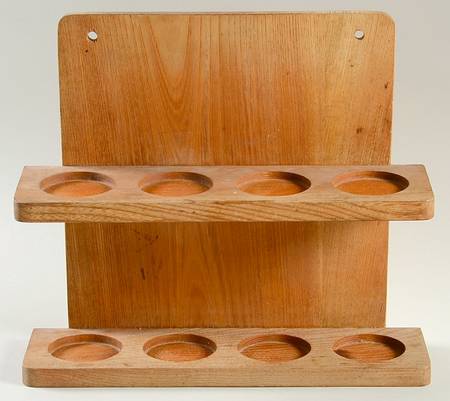 Blue Danube Wood Rack for Spice Jar Set with 8 Jars