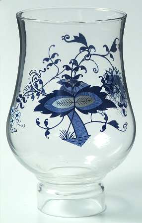 Blue Danube Globe for Glassware Hurricane Lamp