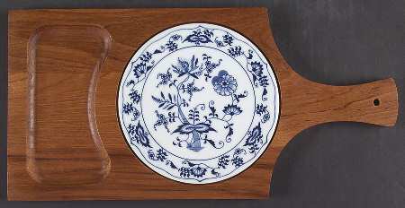 Blue Danube Wood Cheese Board with Ceramic Tile