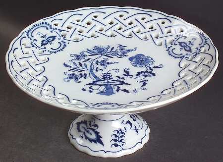 Blue Danube Round Compote (Height X Width)