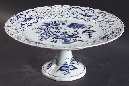 Blue Danube Round Compote (Height X Width)