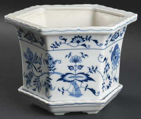 Blue Danube Large Flower Pot & Underplate
