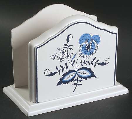 Blue Danube Wood Napkin Holder