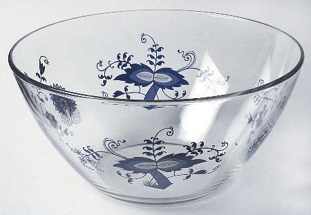 Blue Danube Large Glassware Salad Bowl