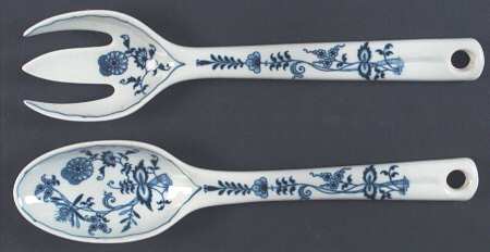 Blue Danube 2 Piece Salad Set, Solid Piece