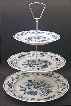 Blue Danube 3-Tiered Serving Tray (DP, SP, BB)
