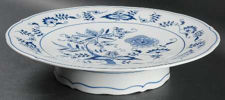 Blue Danube Round Compote (Height X Width)