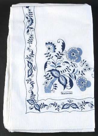 Blue Danube 64" X 84" Oblong Tablecloth