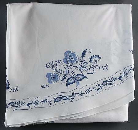 Blue Danube 70" Round Tablecloth